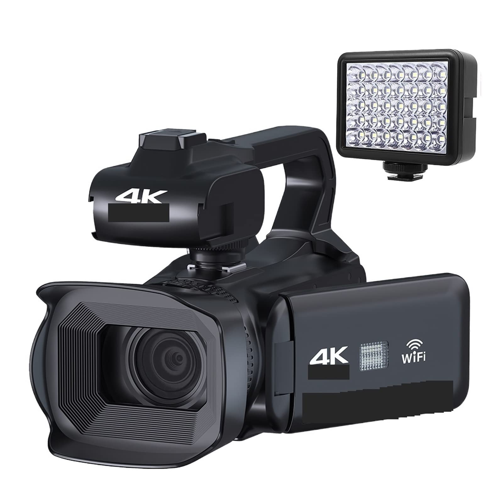 Aparat Cyfrowy, Wersja 4K Kamera Kamery Kamera internetowa Kamera 64MP Ultra HD Zoom 18X 4.0"Wideo z kamery z ekranem dotykowym(32G SD Card,RX200-light)