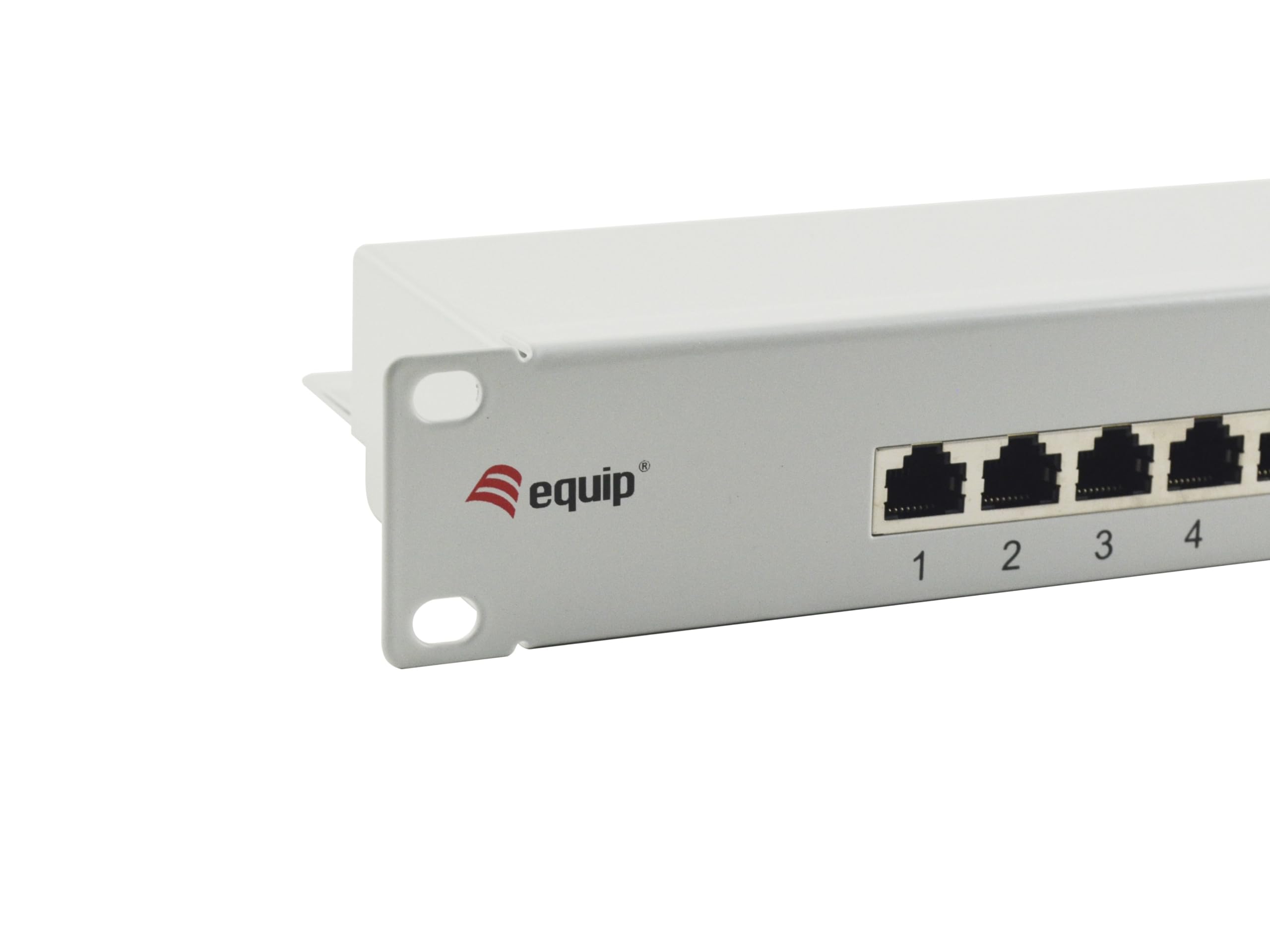 Equip 326317 16-Port CAT.6 GESCHIRMTES PATCHPANEL, HELLGRAU