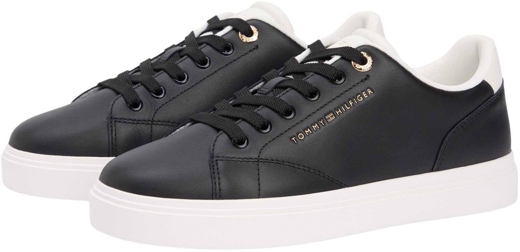 Tommy Hilfiger Damen Th Feminine Cupsole Leather Fw0fw09105 Low Top