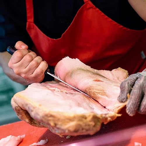 Miniatura 6 de SPITJACK Pechuga para barbacoa, recorte de carne, filete de pescado y cuchillo de deshuesado de cocina de carnicero, hoja curvada de acero