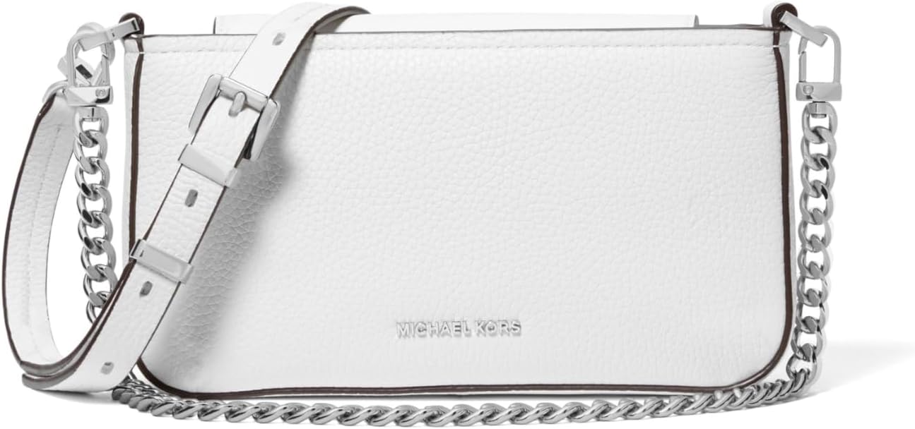 Silver-tone Hardware/Optic White