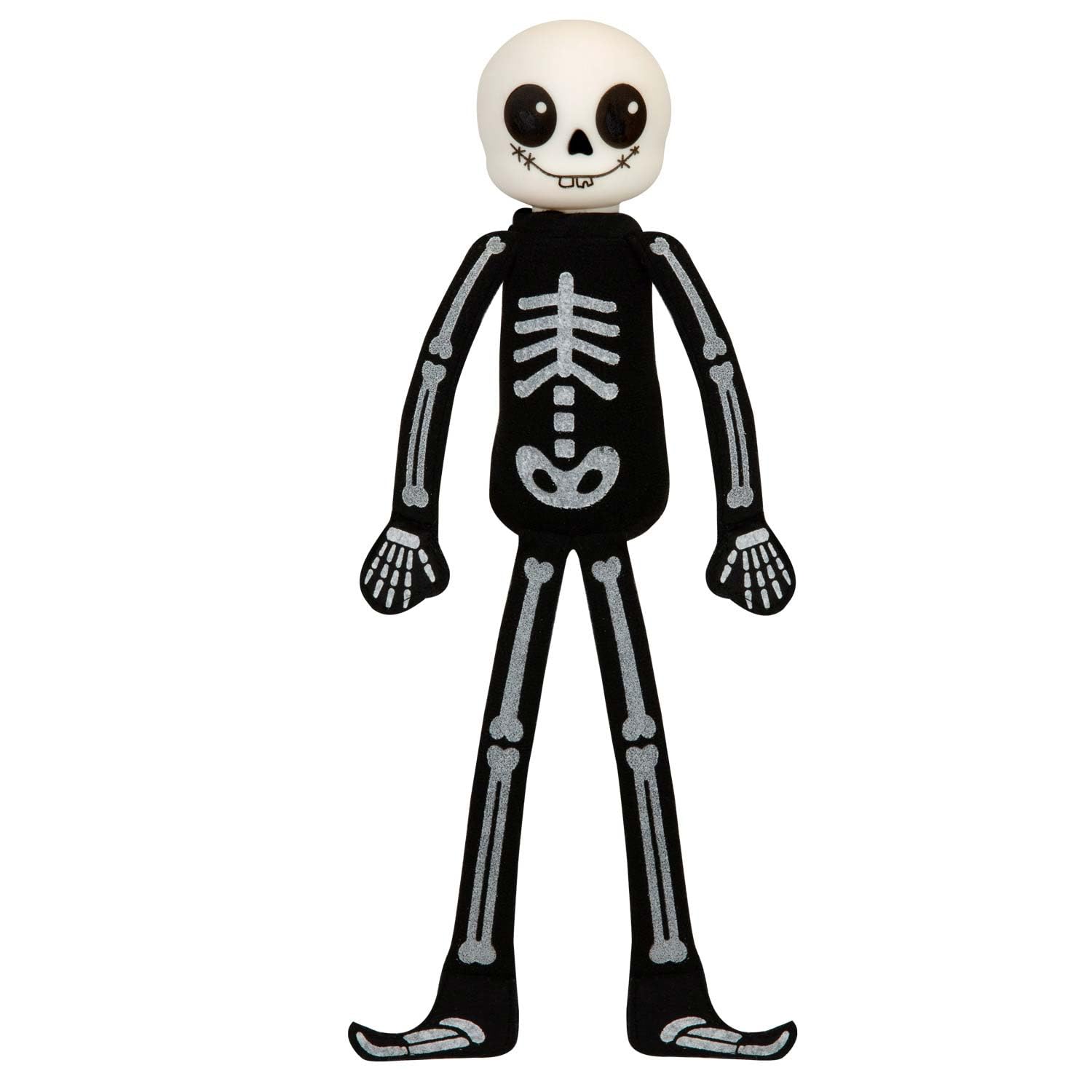 The Boo Crew - Mr. Skelly-Bones Halloween Doll 30cm Soft Plush Figure for Room Decor, Spooky Tabletop Decoration, Seasonal Collectable, Tradition for Kids & Adults