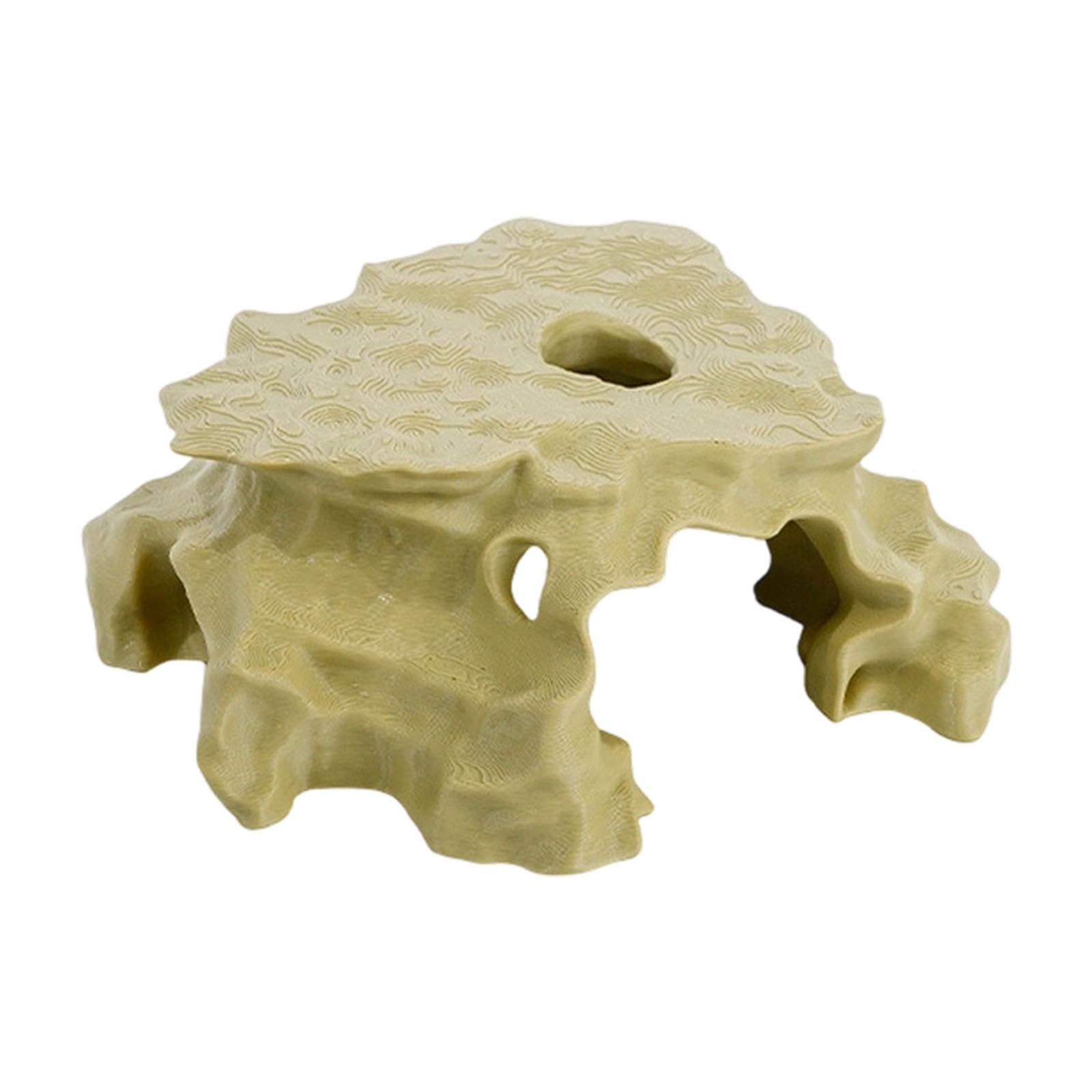 Aquarium Cave Decor for Shrimp Fish, Layered Shelter Ornament with Rounded Entryways and Resting Coverage Detail Hideouts Hideaway Fish Tanks Accessories Aquarium Shelter Ornament Shrimp Cave Rounded