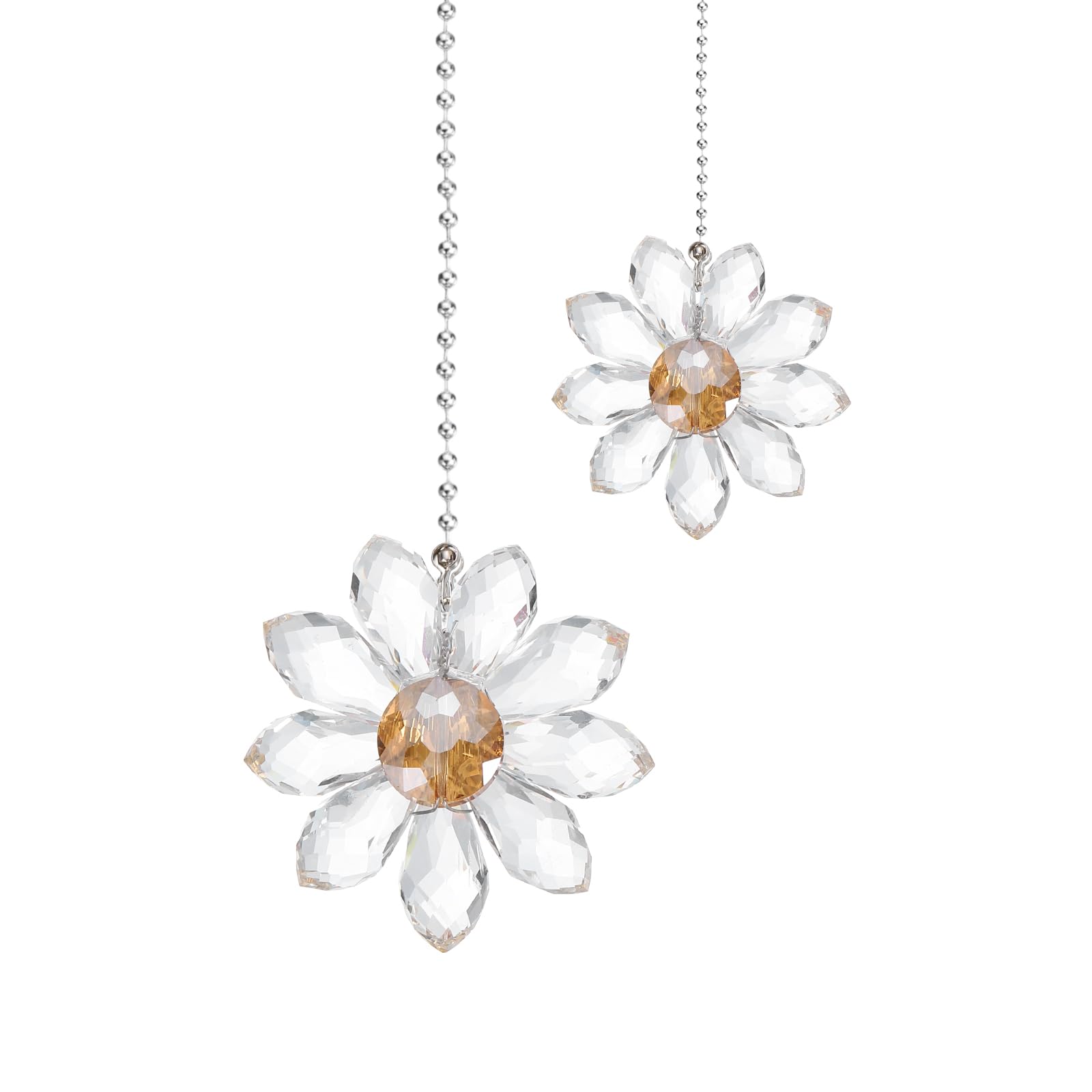 Ceiling Fan Pull Chains - Green Crystal Pendants -12