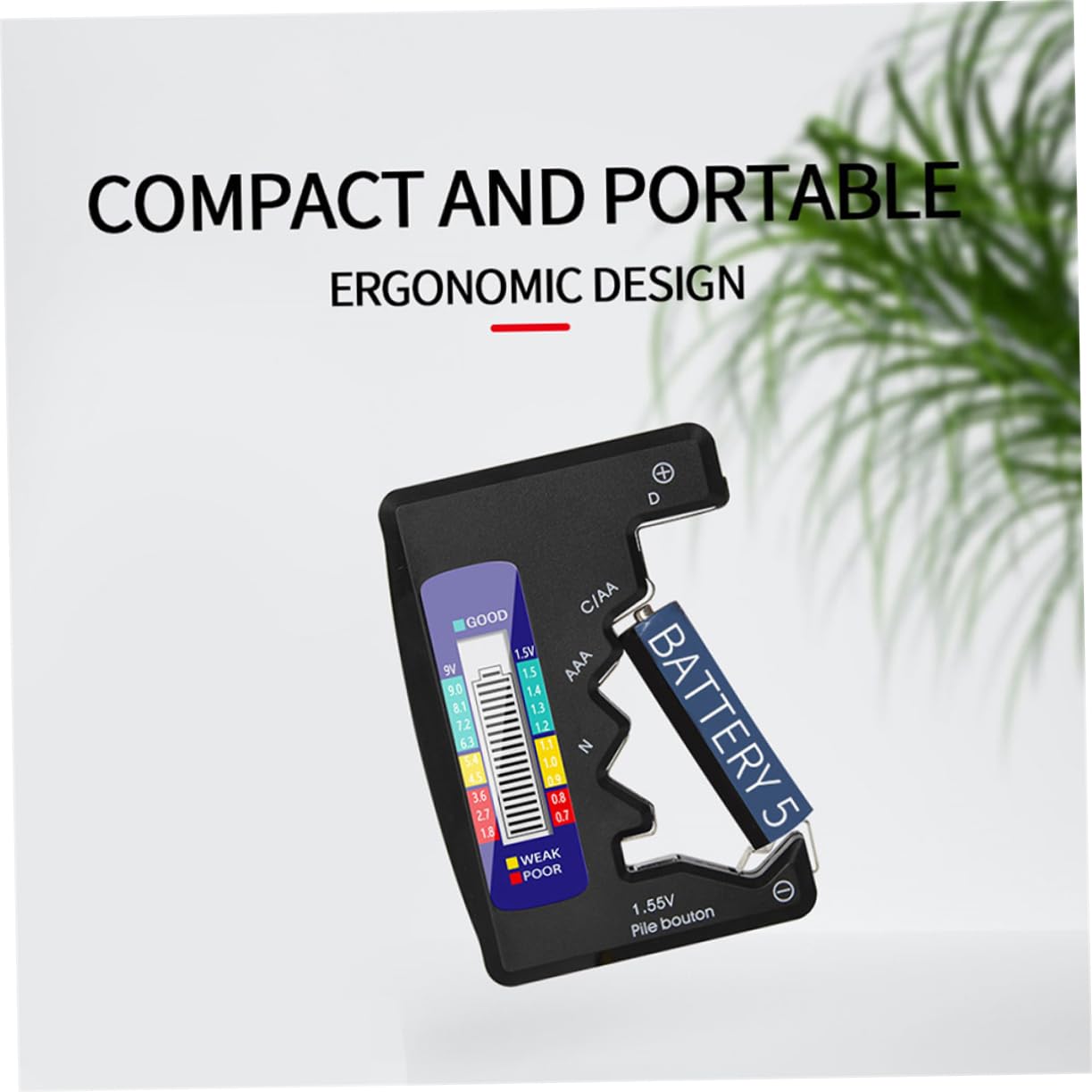 SWOOMEY 1 PC Battery Tester Tool Battery Test for Easy Voltage and Capacity Testing Durable and Portable