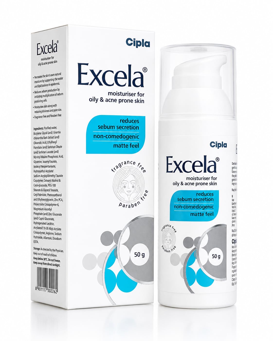 Excela Moisturiser for Oily & Acne Prone Skin, 50 g-picture-26