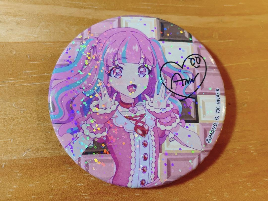 Amazon.co.jp: アイカツプラネット 栗六杏 アン プライズ 缶バッジ