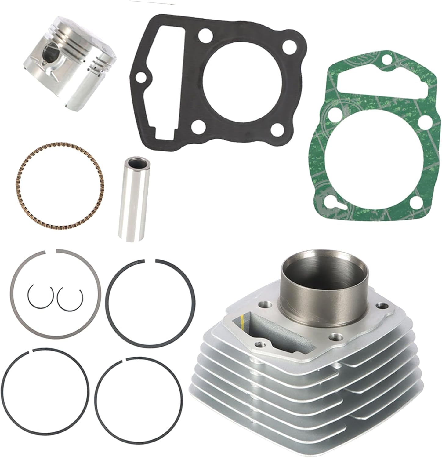 WFLNHB Piston Cylinder Engine Top End Kit Replacement for Honda CB125S CL125S SL125 XL125