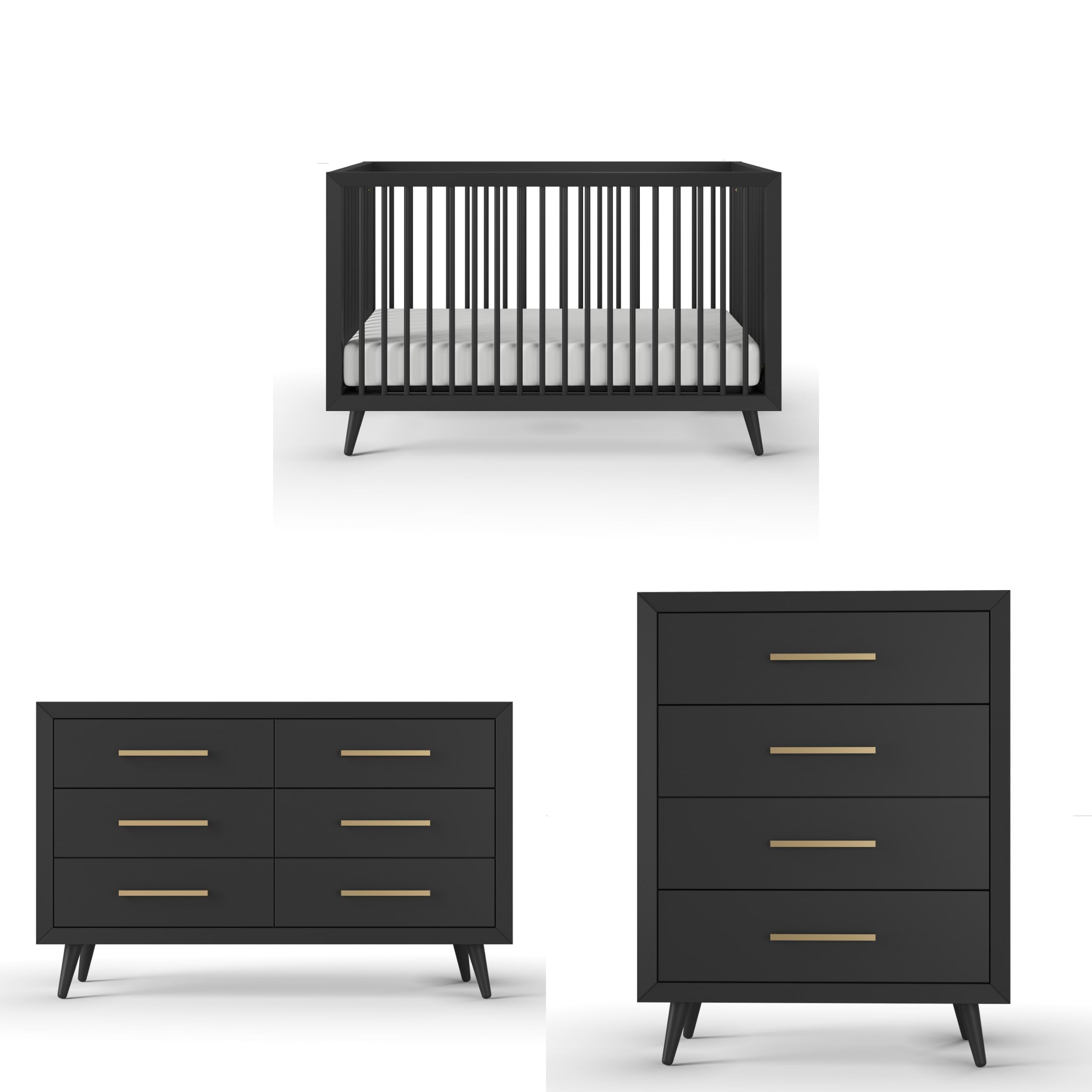 blue dress for baby girl Redmond 4 piece Nursery Set | Nursery Furniture Sets main image 1