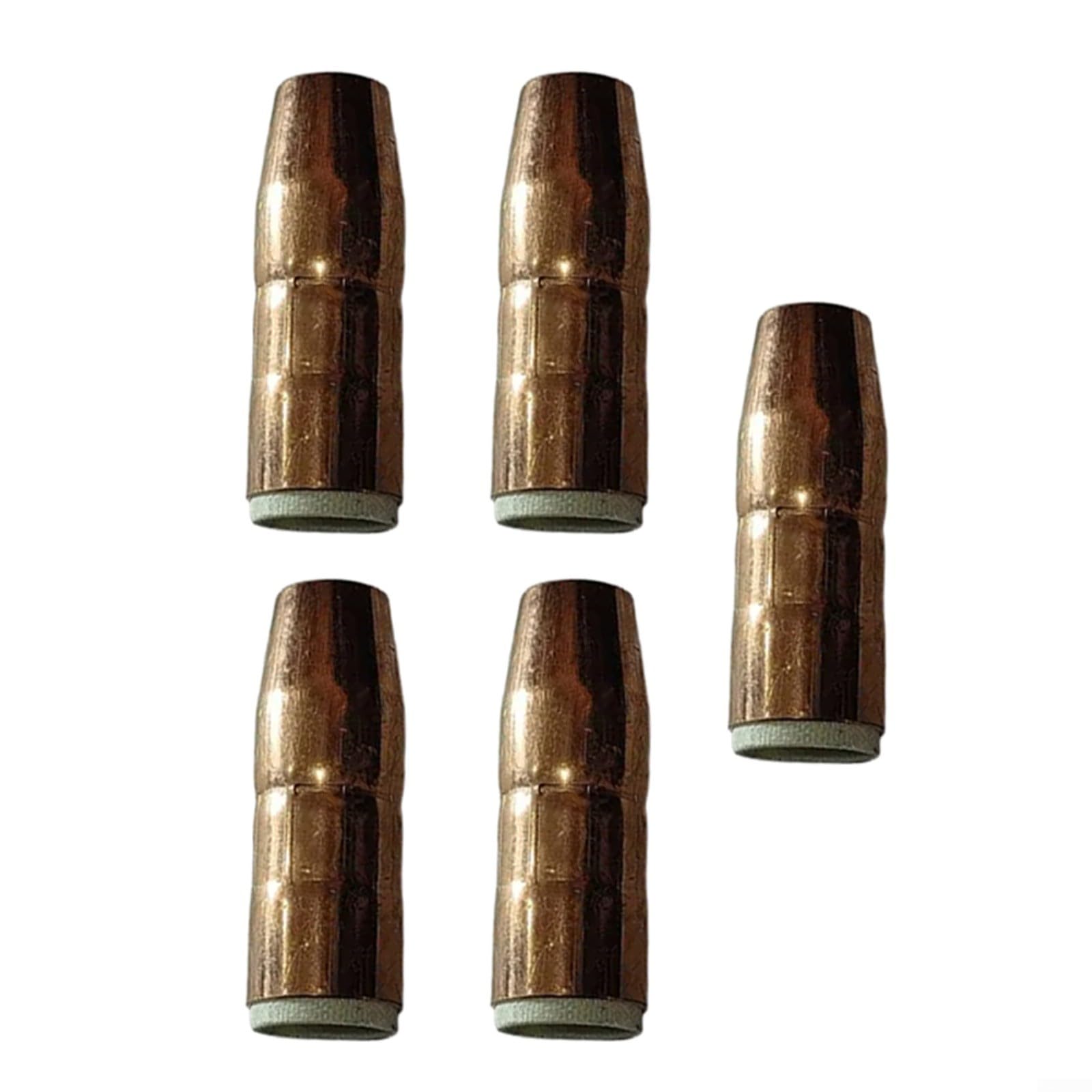 Ugelli di saldatura MIG in rame per torcia Miller MDX-250, punte di ricambio N-M1218C con ID 1/2" e incavo da 1/8", AccuLock Fit 5 pezzi