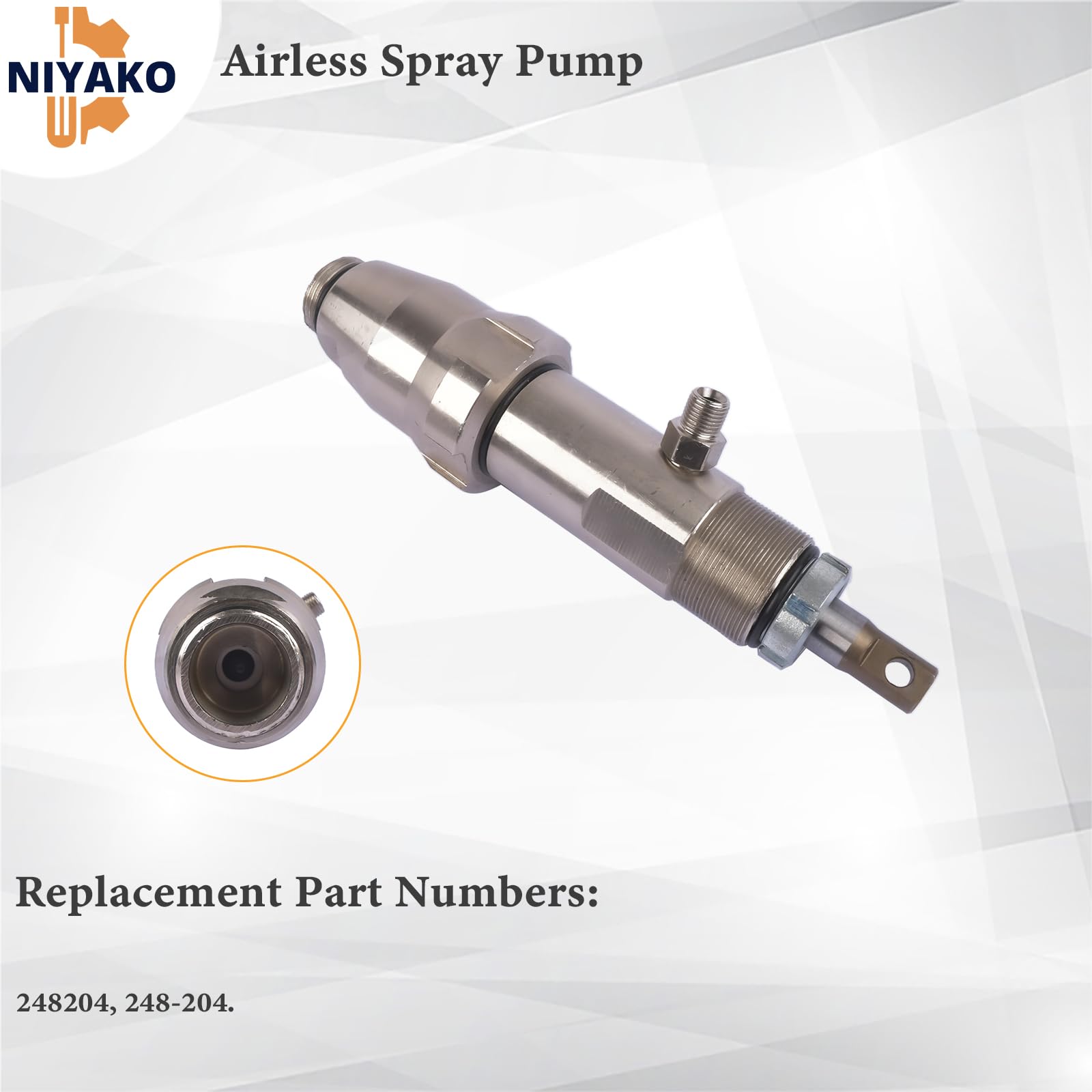 Niyako 248204 Airless Paint Sprayer Pump Compatible with Graco