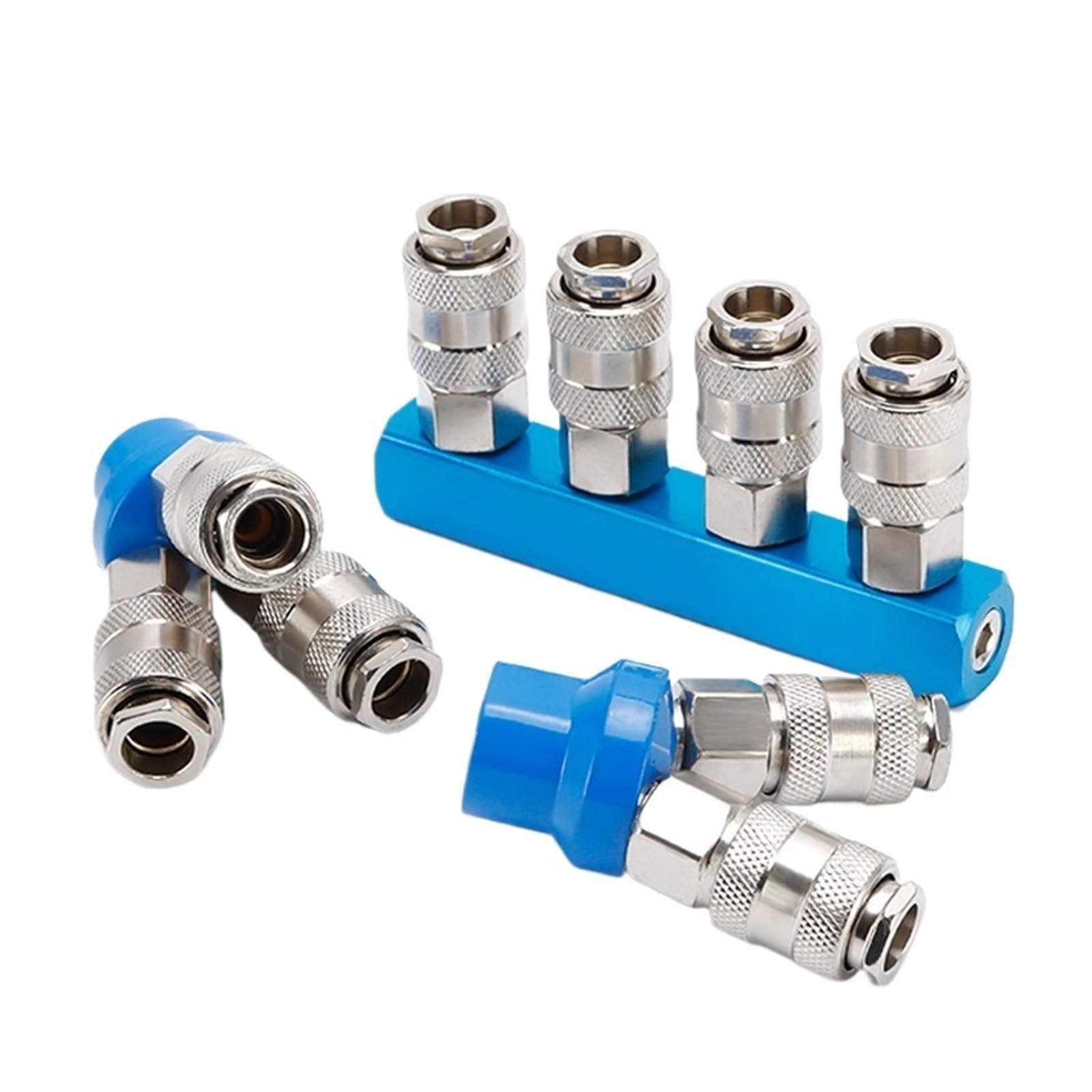 Druckluftkupplungen, Zubehör for Luftkompressoren, 1/4"-Schnellkupplungen, Schlauch, Gasverteiler, Verteiler, pneumatischer Anschluss, Entriegelung(SML-5 w PM20)