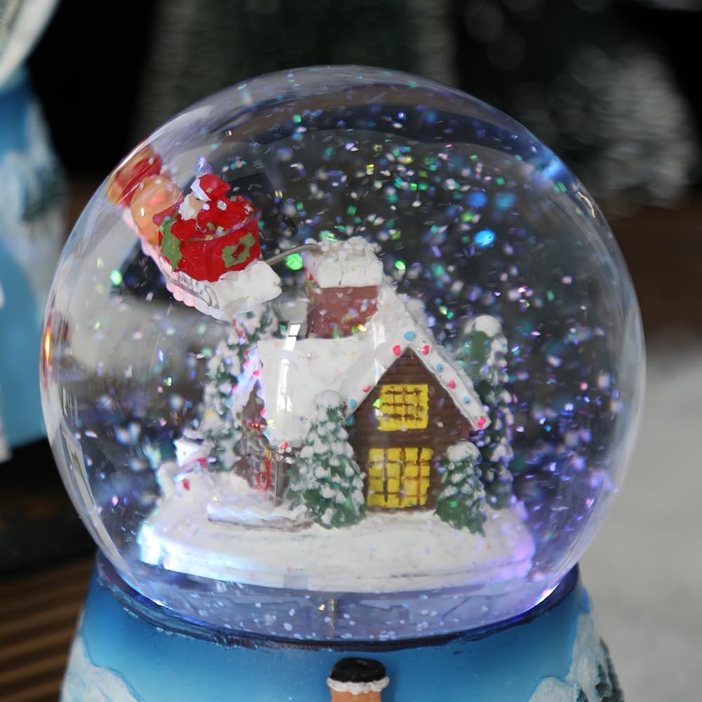 LOVE FOR YOU Gift Wrapped Xmas Music Box Winter Wonderland Snow House Color Light Musical Snow Globe for ​Girls Kids Women Daughter Mom Granddaughter Grandma Christmas Birthday Presents Gifts - Image 6