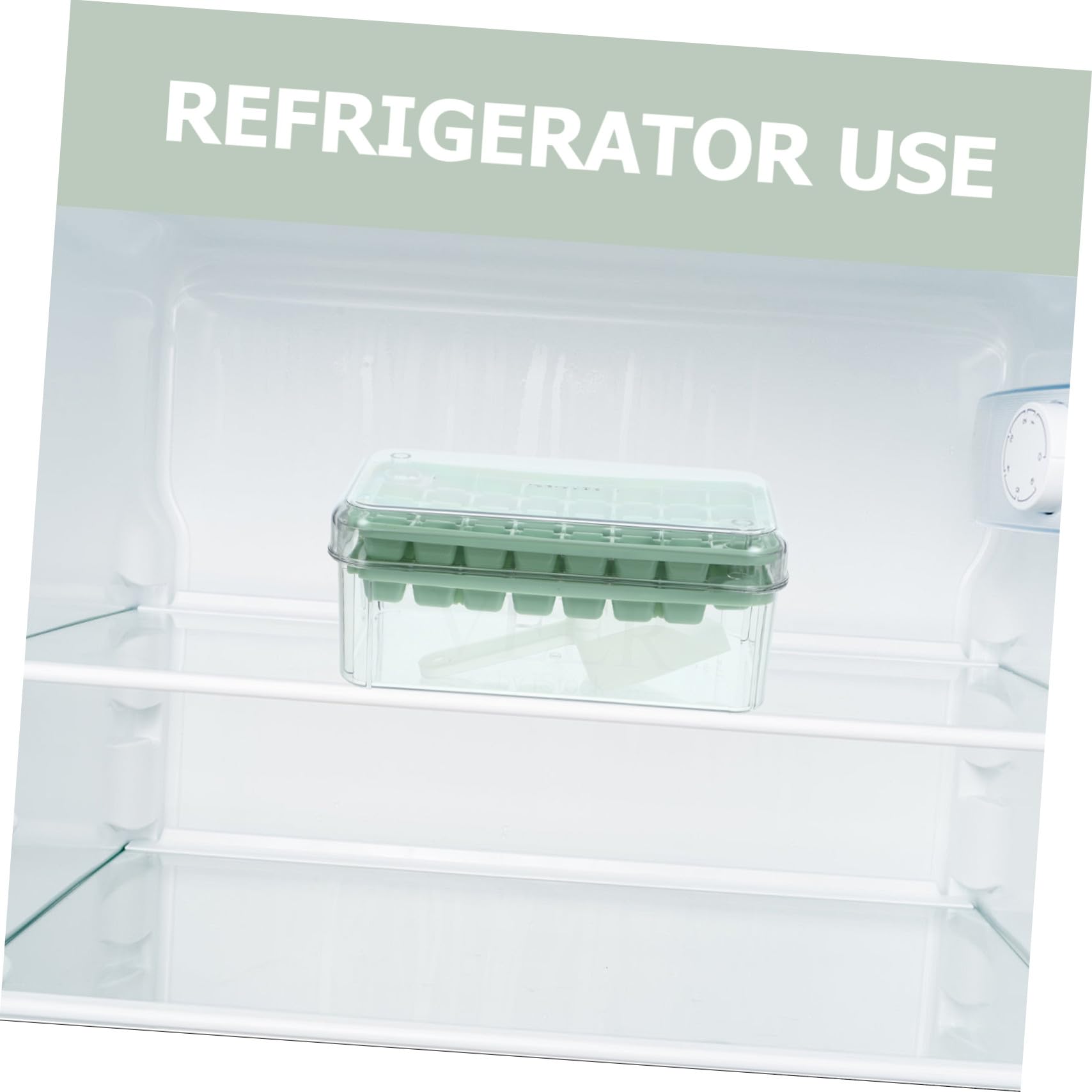 Alipis Ice Cube Tray mit Deckel und Behälter Wiederverwendbare Eiswürfelform für Gefrierschrank Einfache Entnahme für Cocktails Whiskey Kaffee Tee Doppellagig
