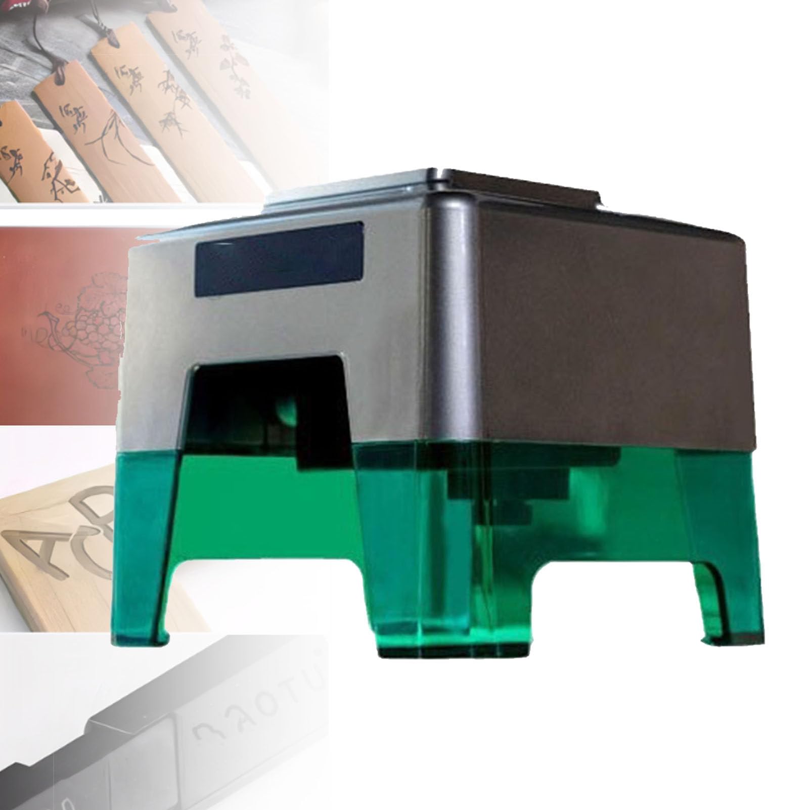 Macchina per Incisione da Tavolo, incisore Laser Portatile Fai-da-Te con Controllo Tramite o App, Facile da configurare per Principianti, per Legno/plastica.