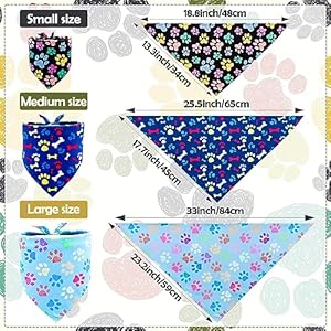   30Pcs-Paw-Print-Extra-Large-Dog-Bandanas-Bulk-for-Big-Dogs-Adjustable-Scarves-Daily-Birthday-Party-Wedding-Bone-Puppy-Triangle-Bibs-Xlarge-Pet-Scarf-for-Girl-Boy-Grooming-Accessories