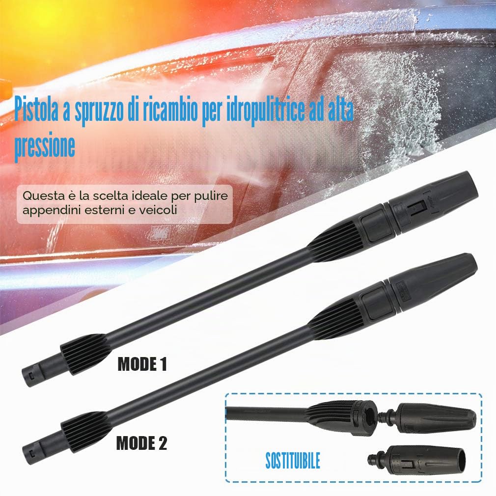 Lancia idropulitrice karcher, Per kärcher ricambi per Kärcher K2 - K7 Serie, Con Ugello Turbo Rotante Dirt Blaster e Ugello Spruzzatore Regolabile
