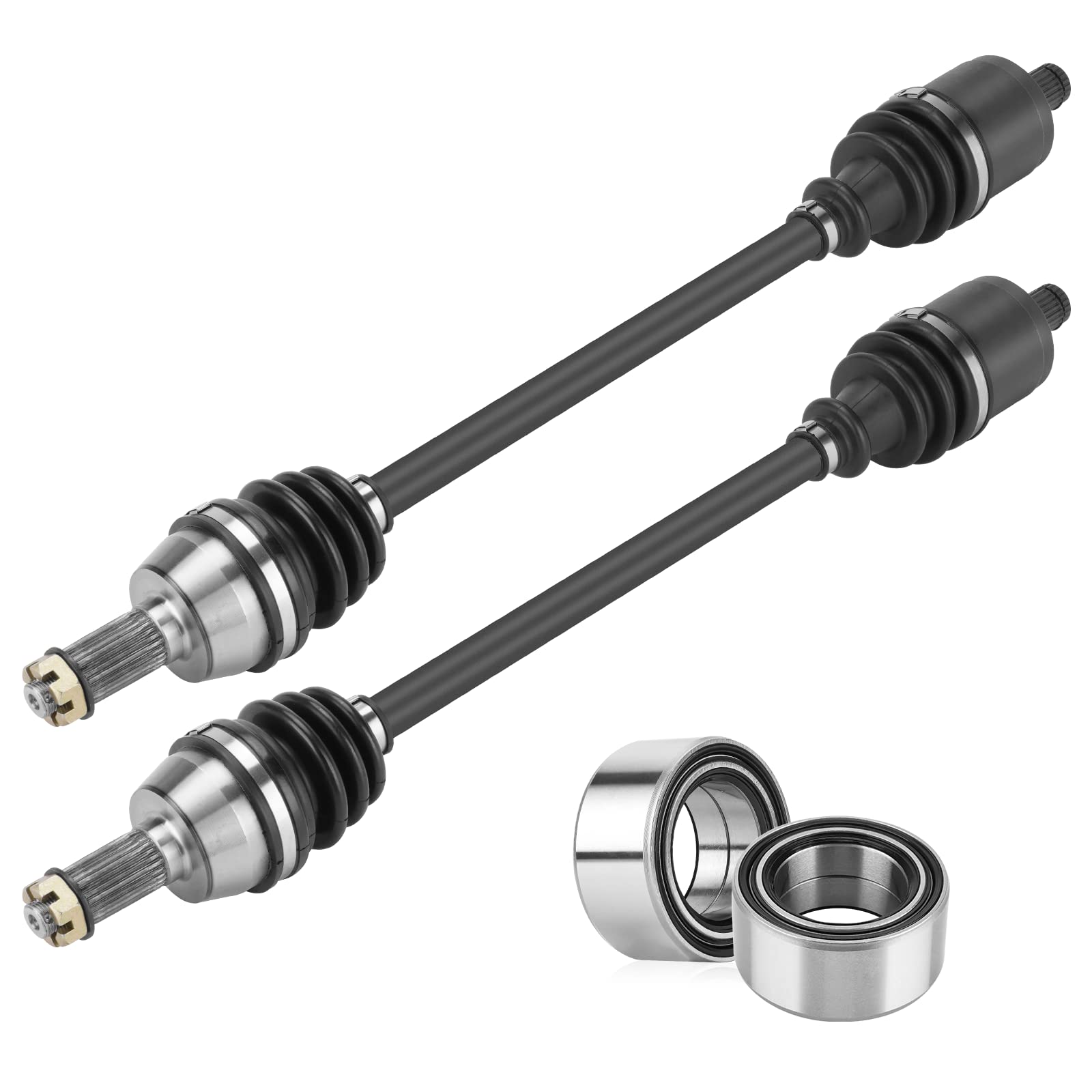 Youxmoto Rear CV Axles & Wheel Bearing Kit For Polaris Sportsman 400-800 (2006-2014) - 4340 Chromoly Steel