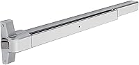 Dynasty Hardware Aluminum Push Bar Panic Exit Device - Commercial Grade for 30-36" Wood/Metal Doors, ADA Compliant, Dogging Key