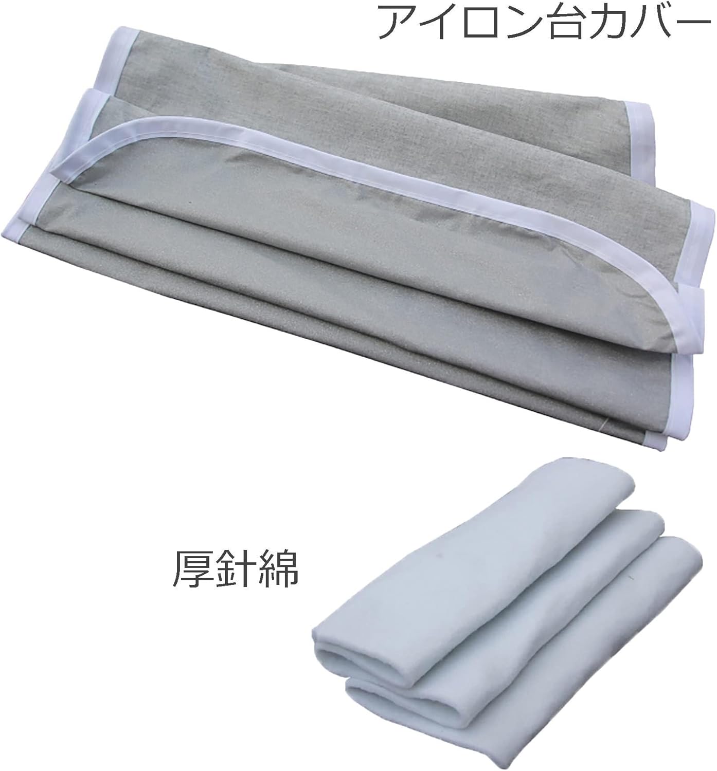 Ironing Board Cover with Silver Coating, Padded & Heat-Resistant Iron Table Protector, Easy-Fit Adjustable for Steam Irons, 100x42cm, Grey, Wrinkle Experience(132 * 50Cm)