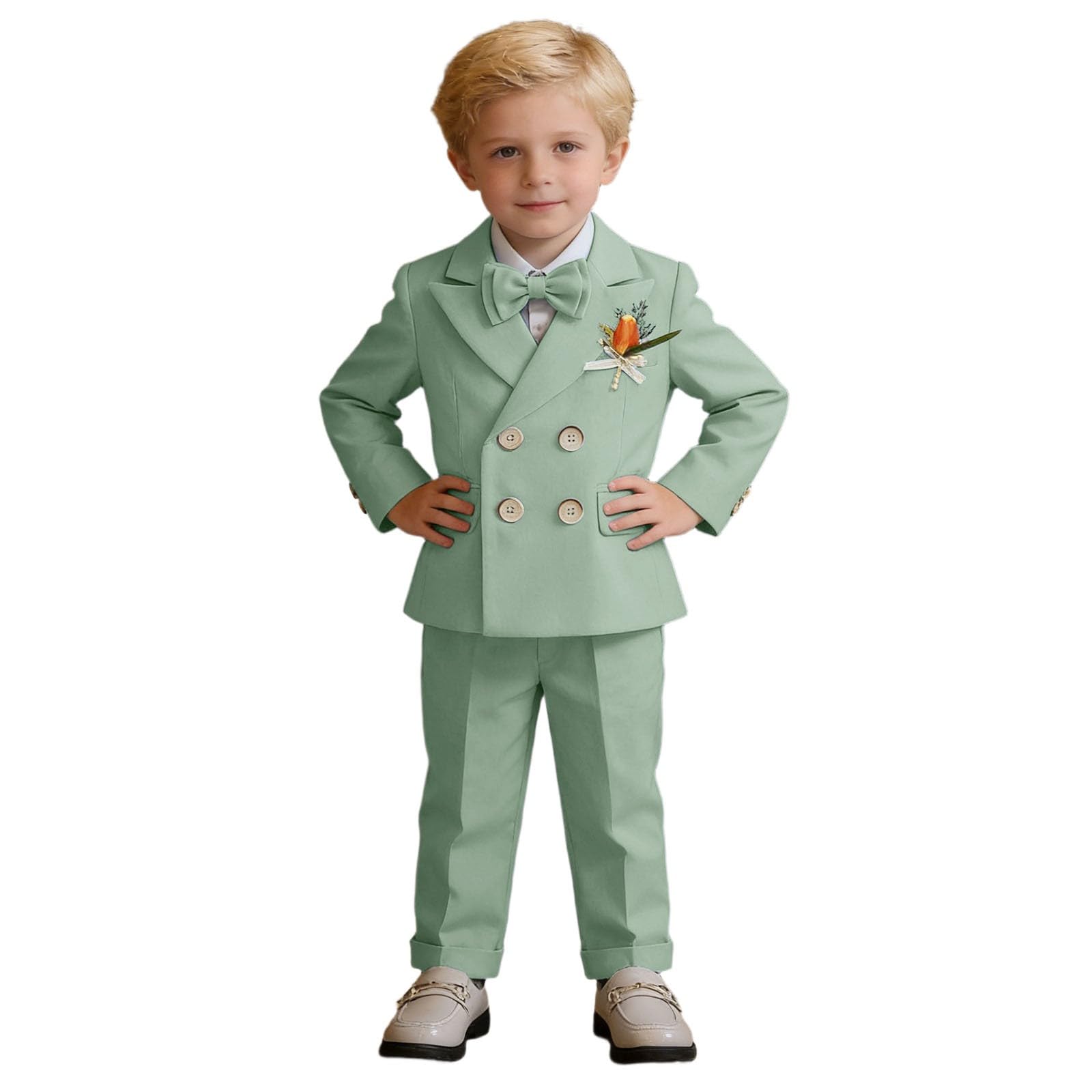Generisch Kinder Anzug Set Junge Taufkleid Taufoutfit 2-Teilig Taufbekleidung Kinderanzüge Hochzeit Kleidung Kinderanzug Hautfreundlich. Taufanzug Atmungsaktiv Taufe Outfit