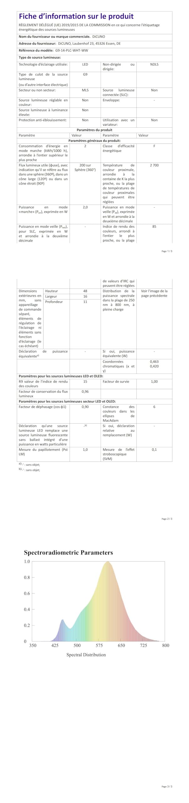 Auting G9 LED Ampoules 2W,Equivalent 20W Halogen Ampoules, Ampoule LED