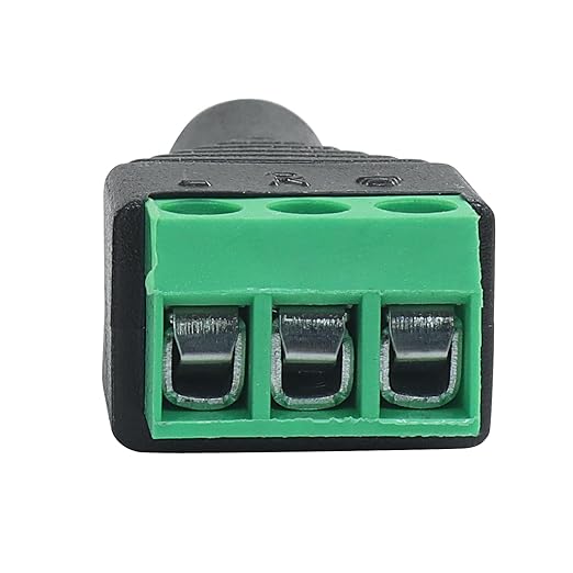 Pack de 5 Conectores de Audio 3.5mm Hembra a Terminal de Tornillo miniatura 4