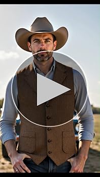 Amazon.com: AeoTeokey Men's Tweed Suit Vest Western