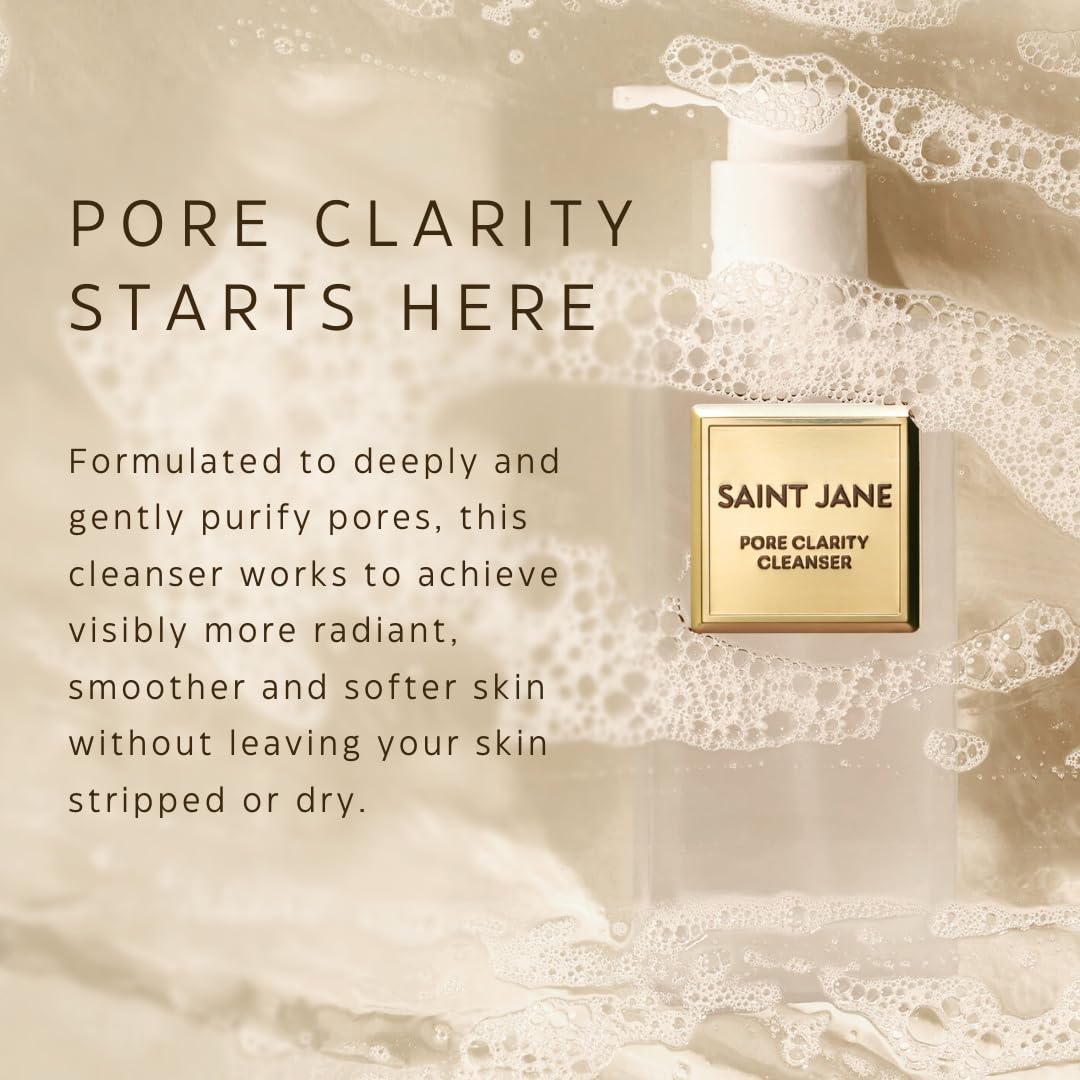 SAINT JANE Pore Clarity Cleanser, Hyaluronic + Flower Acids, 4 oz