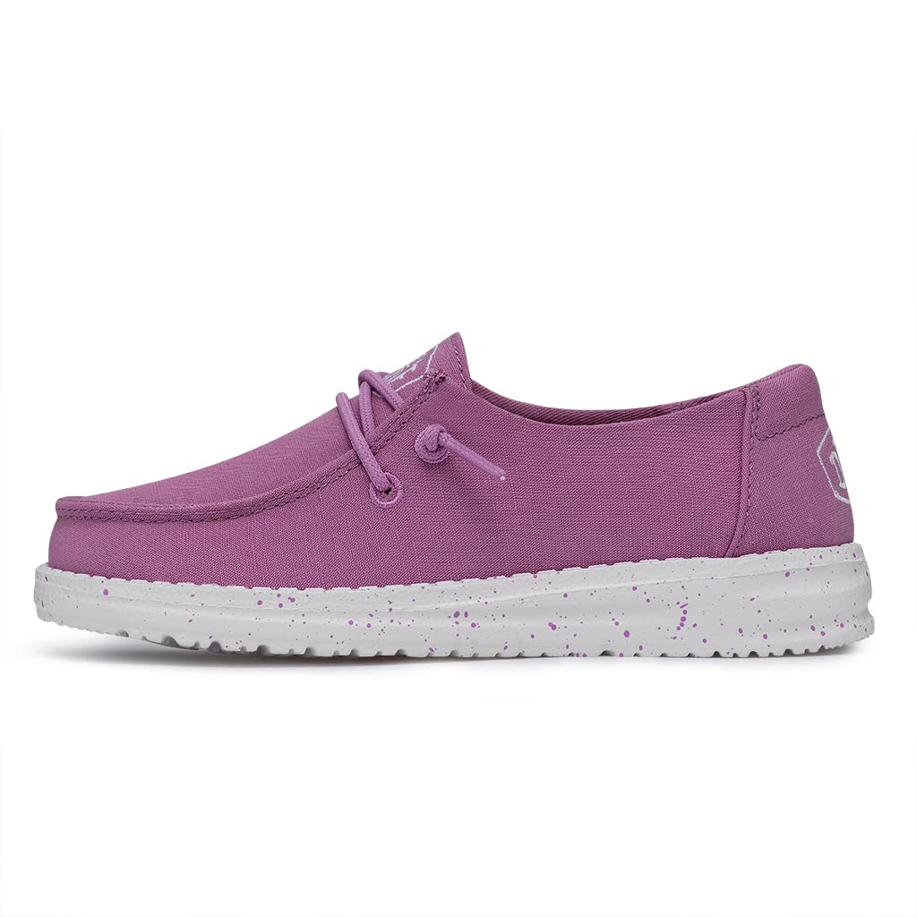 HEYDUDE Fille Wendy Youth Slub Canvas MOC Toe Shoes