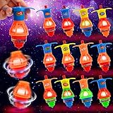 🟠【Juguetes para Aliviar Estrés con Flash】Las combinaciones de luces LED rojas intermitentes y peonzas giratorias. Cuando el giroscopio gira, la luz LED emitirá luz roja y parpadeará en la noche oscura, lo que será muy atractivo para los niños y aliviará el estrés y la ansiedad.