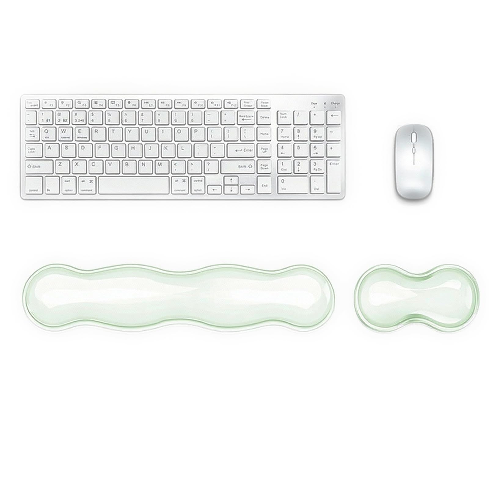 Wrist Rest for Keyboard and Mouse, Ergonomic Gel Keyboard Wrist Rest for Effortless Typing & Pain Relief, Cool Silicone Gel Wrist Support Pad for