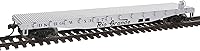Vista 9 de Walthers Trainline Flatcar-Ready to Run-Atchison, Topeka & Santa Fe #88985 (rojo, blanco) 931-1605 HO Scale Model Railroad - Modelo de carga