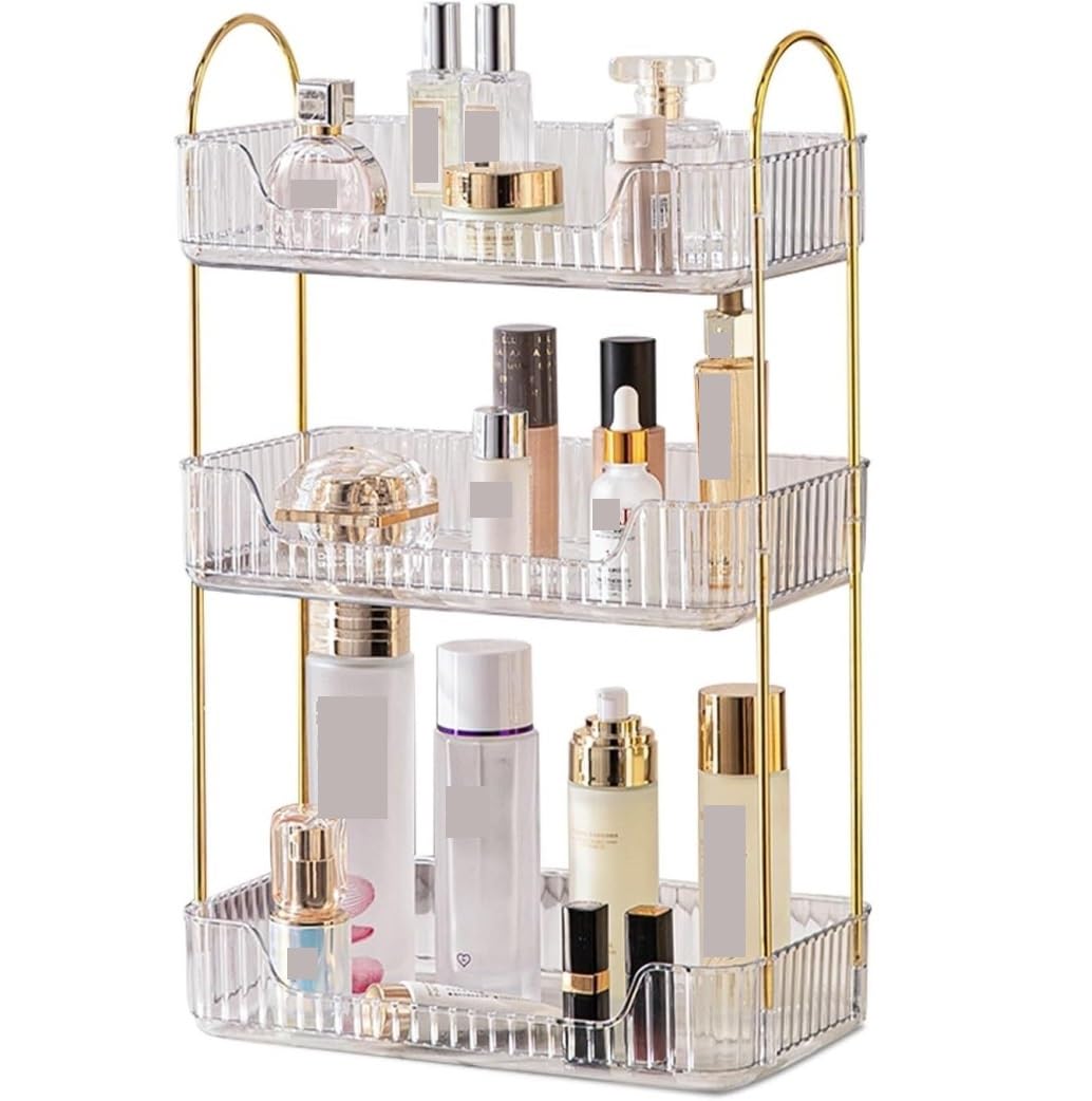 Organizzatore Di Trucchi Organizer Per Vassoio Per Ripiano Da Banco Per Cosmetici Per La Cura Della Pelle, Profumo Per Trucco Per Organizer Per Vassoio Da Trucco Per Comò Contenitori Per Cosmetici ( C