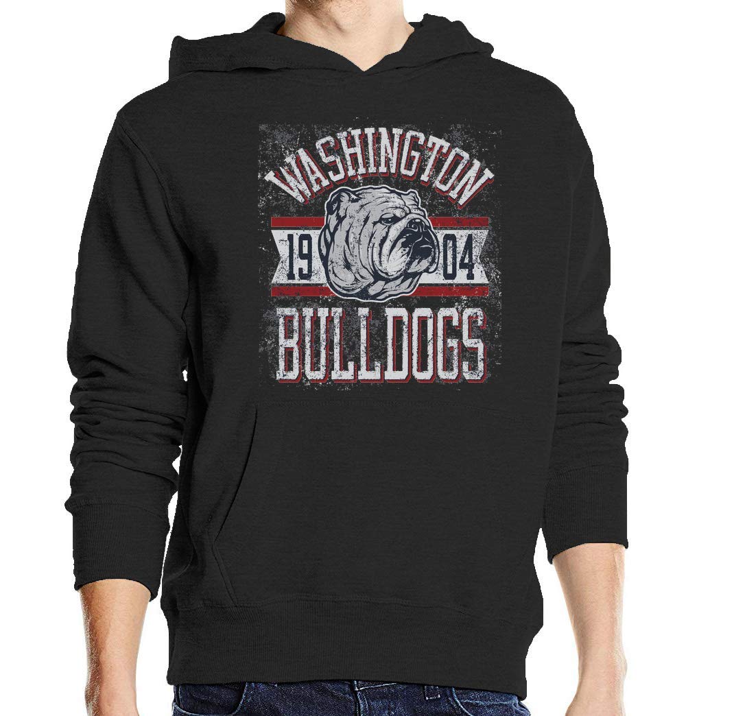 Desconocido Washington Bullogs Univercity Styled Funny Dog Suéter con Capucha Unisex