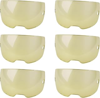 6Pcs Clear Front Cover Lens Replace for 0700600881, Amber Outside Protective Lens Compatible with ESAB Sentinel A60 Welding Helmet, Eyestrain Relief