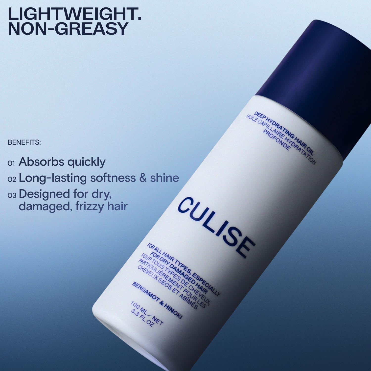 Aceite hidratante profundo coreano para cabello seco dañado, control del encrespamiento y protector térmico ligero, nutritivo con semillas de uva y espino amarillo, cuidado coreano 6