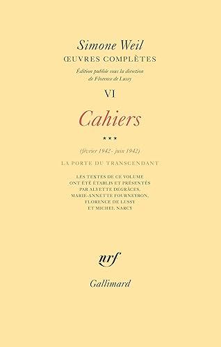 Œuvres complètes (Tome 6 Volume 3)-Cahiers (Février 1942 - juin 1942))