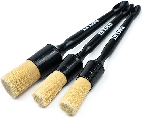 BMLEI Juego de 3 cepillos para detallar el automóvil, kit de cepillos para detalles del automóvil, sin arañazos, kit de detalles de automóvil para disponible en Yaxa Colombia