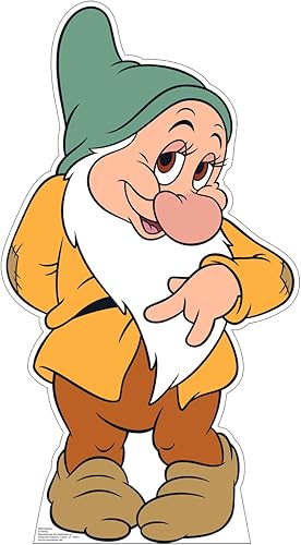 Cardboard People Bashful - Soporte de cartón recortado, color blanco nieve de Disney