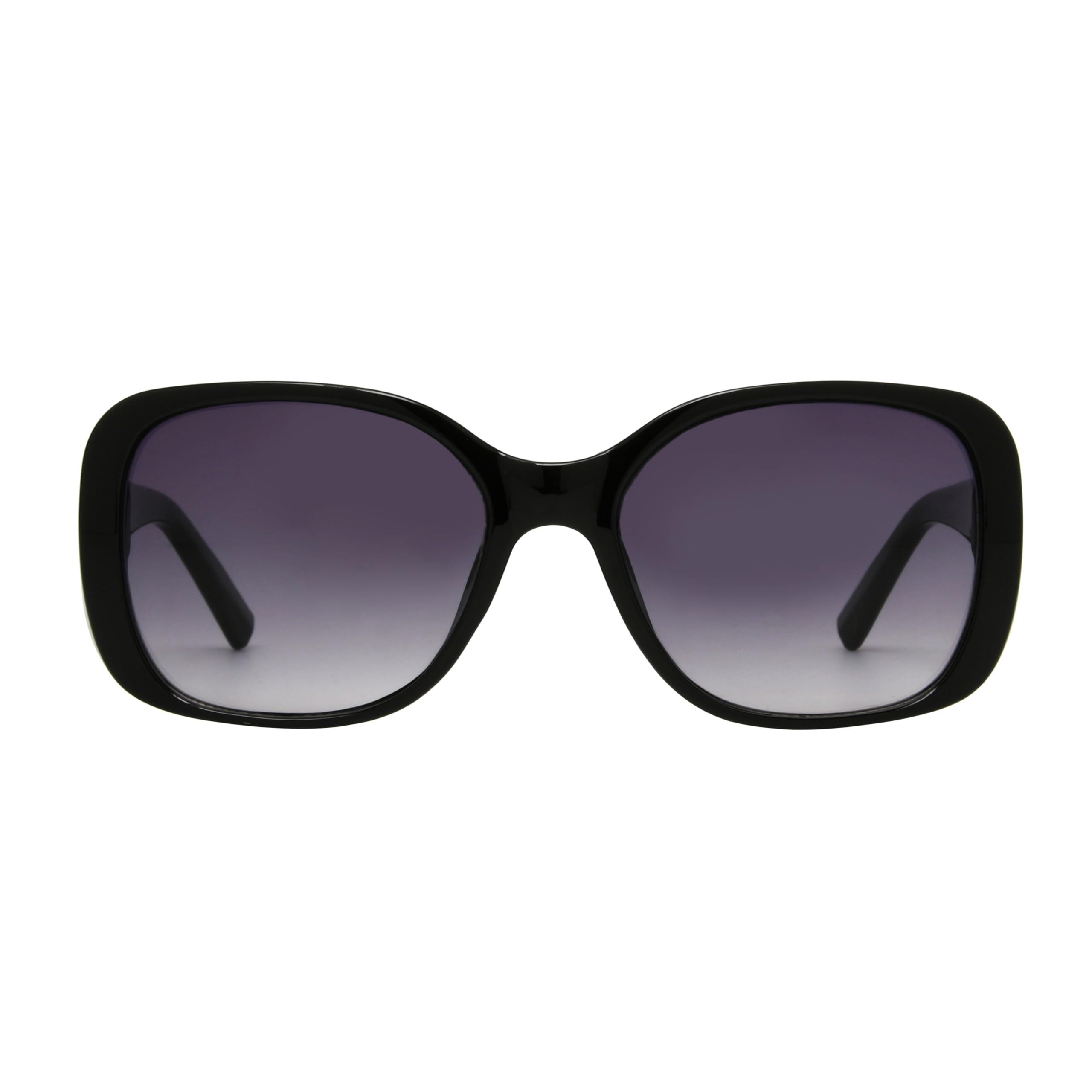 Foster Grant Oversized Sunglasses Women – Rounded Cat Eye Tortoise Frame with Gradient Lenses, UVA-UVB Protection & Scratch-Resistant Coating for Stylish Eye Care