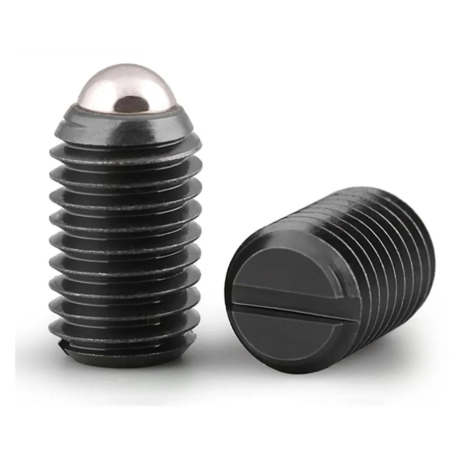 Pistone a sfera caricato a molla Perline di posizionamento a sfera Viti a testa piatta Bulloni a molla Classe 12.9 con intaglio M4 M5 M6 M8 M10 M12(30pcs,M4 x 10mm)