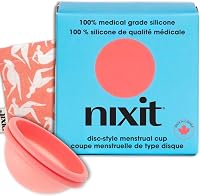 Nixit Menstrual Disc: Ultra-Soft Medical-Grade Silicone, Reusable, 12-Hour Leak-Proof Protection Holds 6 Tampons Worth
