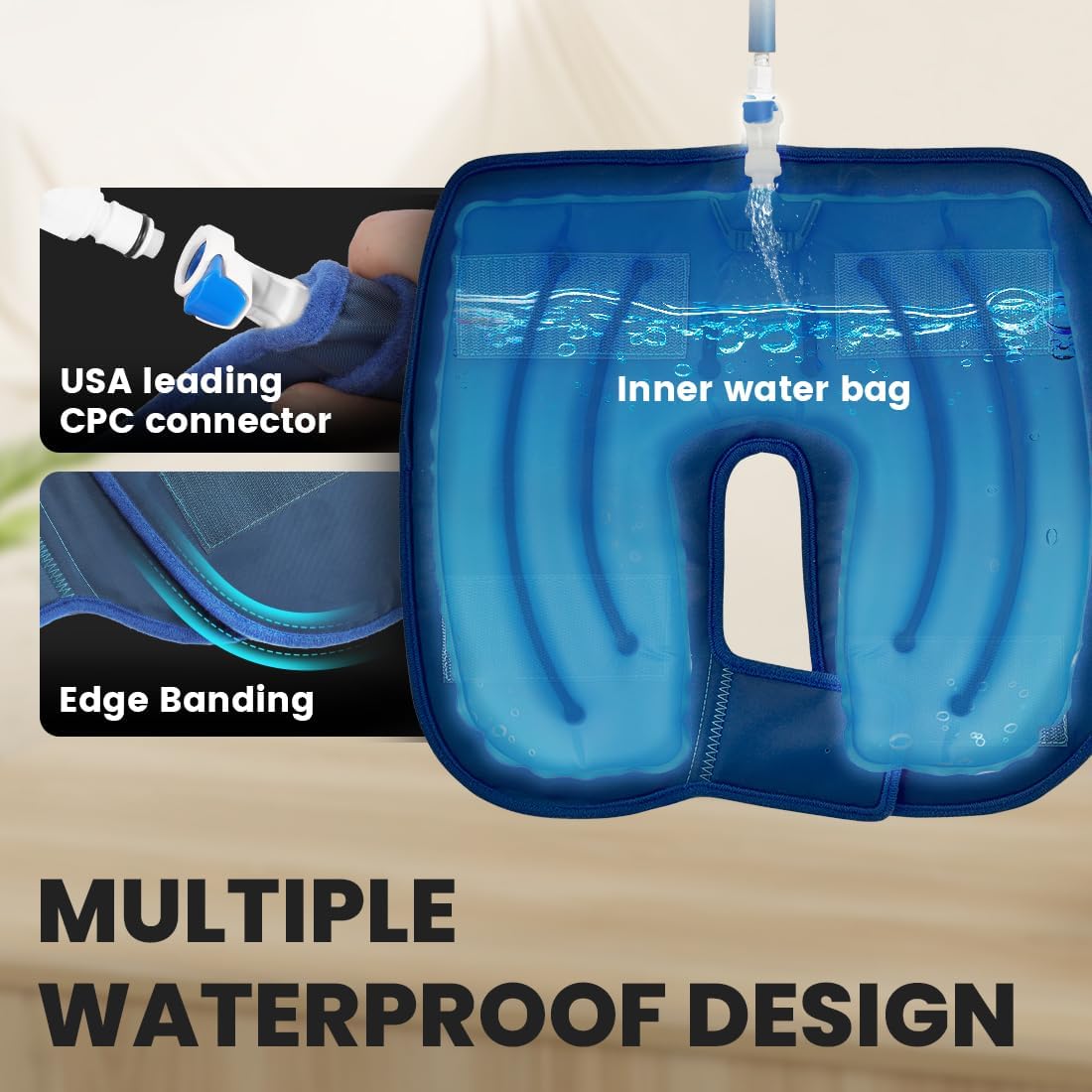 review OasisSpace Cold Therapy Ice Machine,Portable Ice Machine for Knee After Surgery,Low Noise Cold Circulation Therapy System Helps Reduce Swelling
