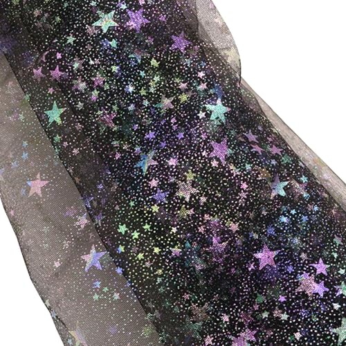 OAOSDH Tela De Malla Negra De 3 Código, Gasa De Malla Brillante, Gasa De Malla Decorativa, Puede Hacer Ropa, Ramos, Toallas De Mesa, Accesorios para El Cabello.