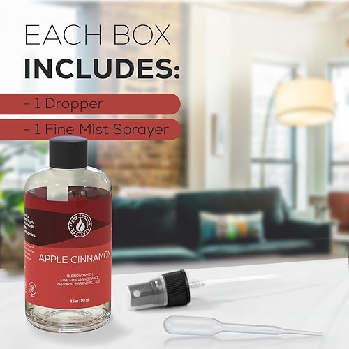 Miniatura 5 de Recarga de aceite esencial natural y orgánico de manzana y canela para difusor de varillas, máquinas de aceites con difusor eléctrico y calentadores