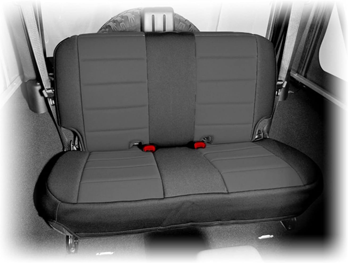 Rugged Ridge 13265.01 Seat Cover, Rear, Neoprene Black; 07-18 Jeep Wrangler JK