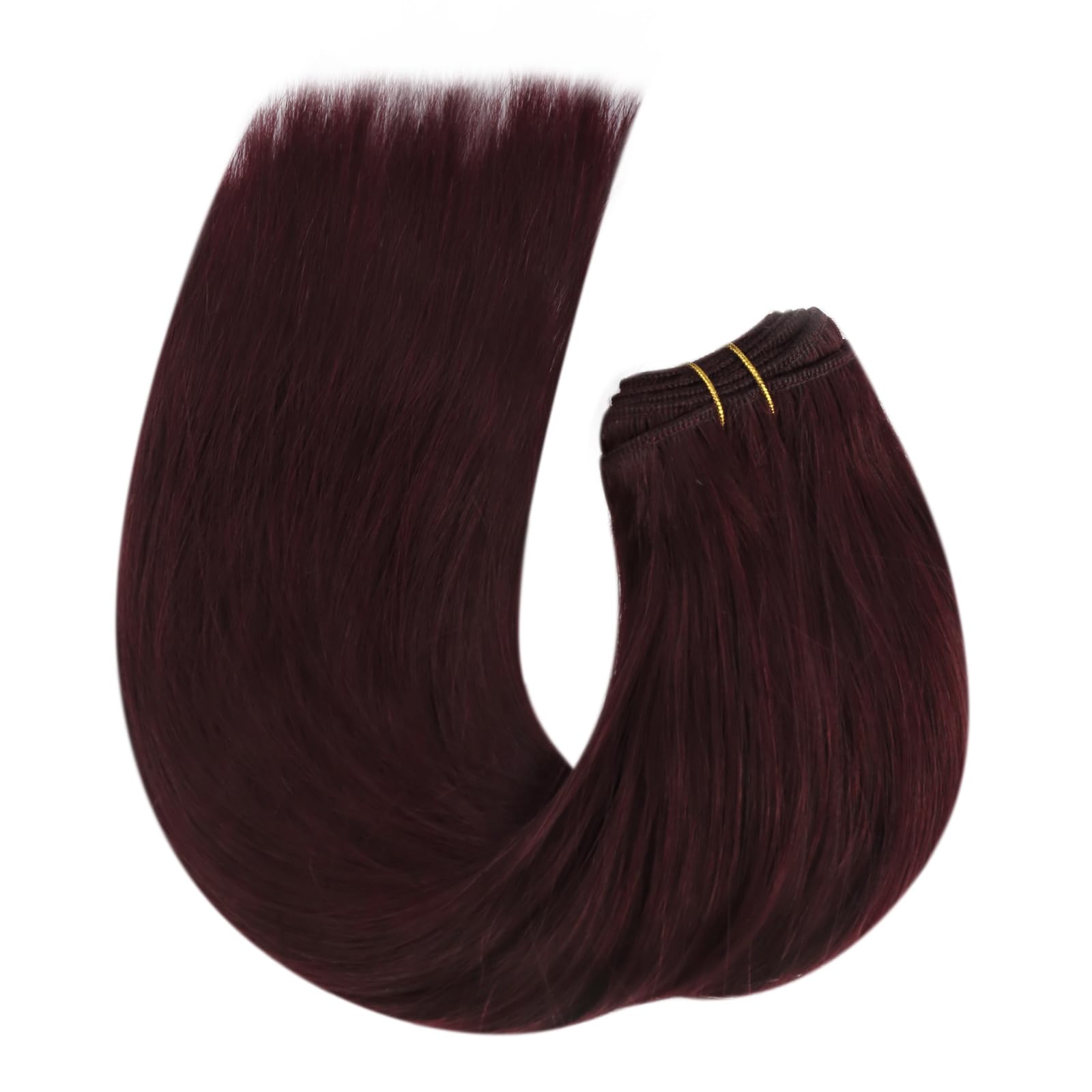 Moresoo Weft Hair Extensions Real Human Hair Medium Brown Highlighted Platinum Blonde Sew in Human Hair Extensions Brown to Blonde Full Head Remy Straight 18 Inch 100g/Pack #P6/60 — view 172