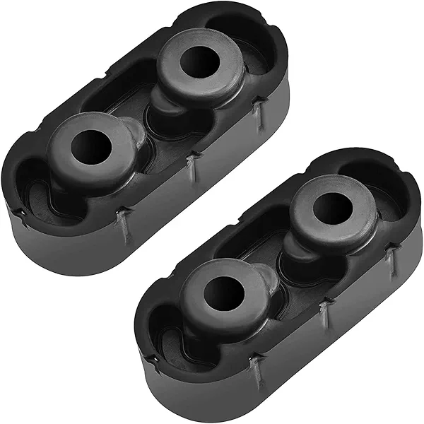 EVIL ENERGY Exhaust Hanger Rubber Insulator Bushing Mount Replacement for GM Chevy Silverado 1500 GMC Cadillac Escalade 2 Holes 2Pcs