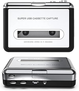 Ezcap Cassette to MP3 Converter, Etzin USB Cassette Player from Tapes to MP3, Digital Files for Laptop PC and Mac with Headphones from Tapes to Mp3-Ezcap-218-EPL-148CA-01.